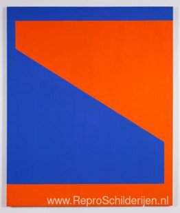 Blauw met oranje Blauw met oranje