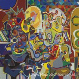 Zonder titel W22 (man kijkt naar karbonade) Zonder titel W22 (man kijkt naar karbonade)