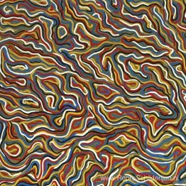 Kronkelige penseelstreken (olijf) Kronkelige penseelstreken (olijf)