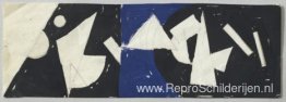 Reliëf méta-mécanique bleu - noir – blanco Reliëf méta-mécanique bleu - noir – blanco