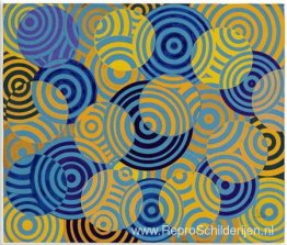 Interférences en bleu et jaune (nr. 642) Interférences en bleu et jaune (nr. 642)