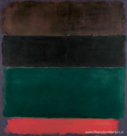 Zonder titel (roodbruin, zwart, groen, rood) Zonder titel (roodbruin, zwart, groen, rood)