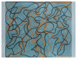 Brief over rotsen #3, blauwe grond Brief over rotsen #3, blauwe grond