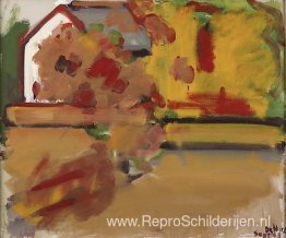 Herfstlandschap met huis Herfstlandschap met huis