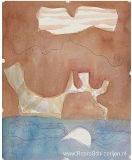 Zonder titel (blauw en verbrand oranje) Zonder titel (blauw en verbrand oranje)