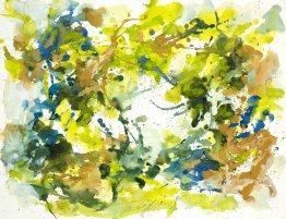 Vista'-nr. G 639 - abstracte kleuren, aquarelkunst, druppelschil Vista'-nr. G 639 - abstracte kleuren, aquarelkunst, druppelschil