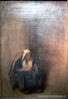 Oude vrouw met pijp (schets) Oude vrouw met pijp (schets)