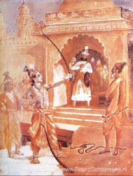 Sri Rama breekt de boog Sri Rama breekt de boog