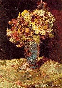 Stilleven met wilde bloemen en tuinbloemen Stilleven met wilde bloemen en tuinbloemen