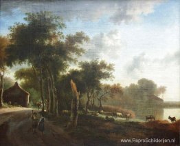 Landschap met herders Landschap met herders