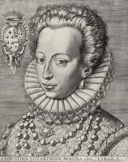 Portret van Christine van Lotharingen, groothertogin van Toscane Portret van Christine van Lotharingen, groothertogin van Toscane