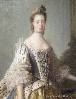 Portret van Sophia Charlotte van Mecklenburg-Strelitz, echtgenot Portret van Sophia Charlotte van Mecklenburg-Strelitz, echtgenot