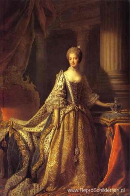 Portret van koningin Charlotte Portret van koningin Charlotte