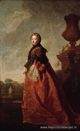 Portret van Augusta van Saksen Gotha, prinses van Wales Portret van Augusta van Saksen Gotha, prinses van Wales
