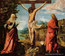 Kruisigingsscène, Christus aan het kruis met Maria en Johannes Kruisigingsscène, Christus aan het kruis met Maria en Johannes