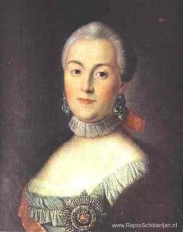 Portret van groothertogin Catharina Alekseevna, toekomstige keiz Portret van groothertogin Catharina Alekseevna, toekomstige keiz
