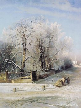 Winterlandschap. Moskou Winterlandschap. Moskou