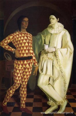 Zelfportretten (Harlekijn en Pierrot) - met Vasiliy Shukhaev Zelfportretten (Harlekijn en Pierrot) - met Vasiliy Shukhaev