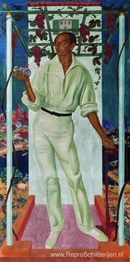 Portret van de Mexicaanse kunstenaar Roberto Montenegro Portret van de Mexicaanse kunstenaar Roberto Montenegro