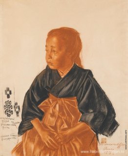 Portret van een Japans meisje Portret van een Japans meisje