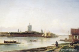 Smolny gezien vanaf Bolsjaja Okhta Smolny gezien vanaf Bolsjaja Okhta