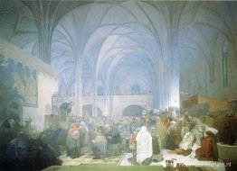 Meester Jan Hus preekt in de Bethlehemkapel Meester Jan Hus preekt in de Bethlehemkapel