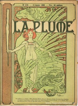 Cover gecomponeerd door Mucha voor de Franse literaire en artist Cover gecomponeerd door Mucha voor de Franse literaire en artist
