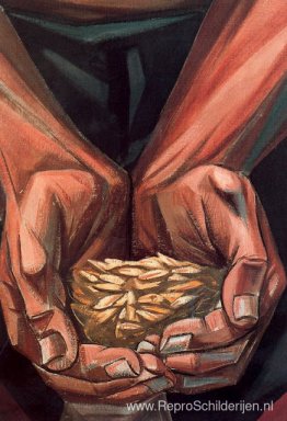 Muurschildering van de mensenrechten. De zaden die de vrucht opl Muurschildering van de mensenrechten. De zaden die de vrucht opl