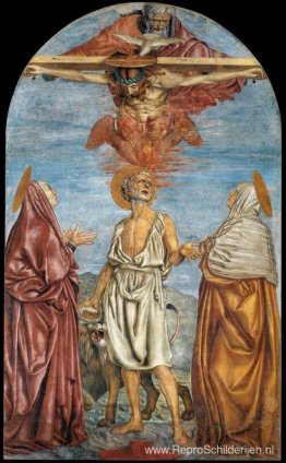 Heilige Drie-eenheid met St. Jerome Heilige Drie-eenheid met St. Jerome