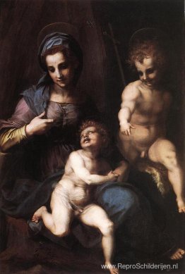 Madonna en Kind met de Jonge St. John Madonna en Kind met de Jonge St. John