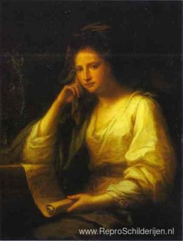 Portret van een jonge vrouw als Sibille Portret van een jonge vrouw als Sibille