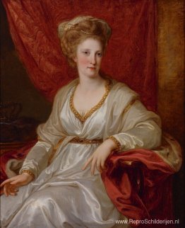 Portret van Maria Carolina van Oostenrijk Portret van Maria Carolina van Oostenrijk