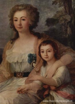 Gravin Anna Protassowa met nichtje Gravin Anna Protassowa met nichtje