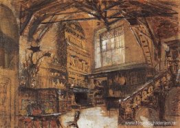 Decorontwerp voor de opera Windsor roddels Decorontwerp voor de opera Windsor roddels