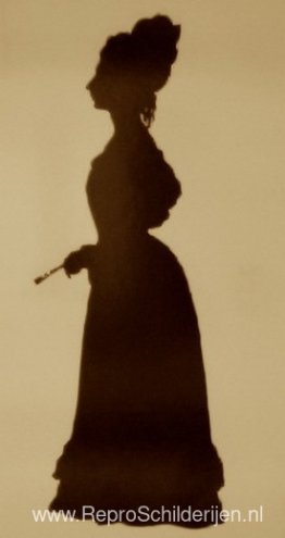 Silhouet van Fanny Brawne Silhouet van Fanny Brawne