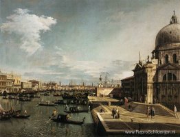 Toegang tot het Canal Grande en de kerk van La Salute Toegang tot het Canal Grande en de kerk van La Salute
