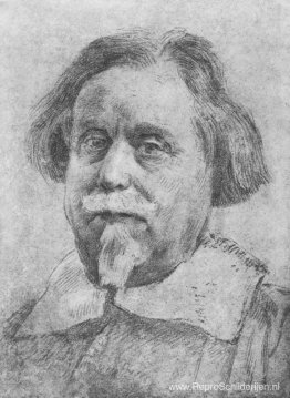 Portret van een man met een snor Portret van een man met een snor