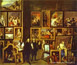 Aartshertog Leopold Wilhelm in zijn Schilderijengalerij, met de Aartshertog Leopold Wilhelm in zijn Schilderijengalerij, met de
