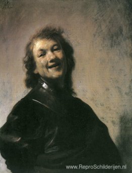 De jonge Rembrandt als Democritus de lachende filosoof De jonge Rembrandt als Democritus de lachende filosoof