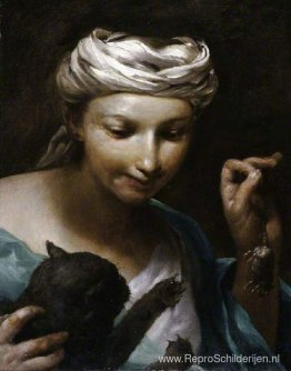 Meisje met een kat Meisje met een kat