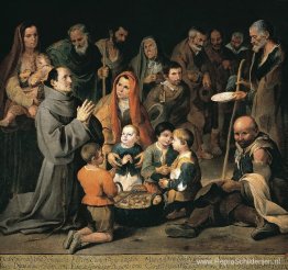 St. Diego geeft aalmoezen St. Diego geeft aalmoezen