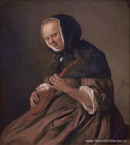 Vrouw die het sistrum speelt Vrouw die het sistrum speelt