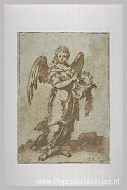 Engel die de doornenkroon vasthoudt Engel die de doornenkroon vasthoudt