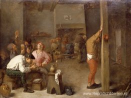 Interieur van een taverne Interieur van een taverne