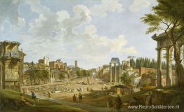 Uitzicht op het Forum Romanum Uitzicht op het Forum Romanum