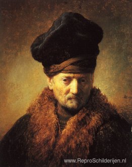 Buste van een oude man met een bontmuts Buste van een oude man met een bontmuts