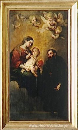 St. Augustinus met Maria en Kind St. Augustinus met Maria en Kind