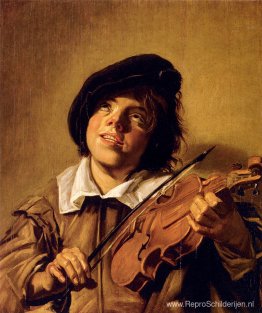 Jongen die een viool speelt Jongen die een viool speelt