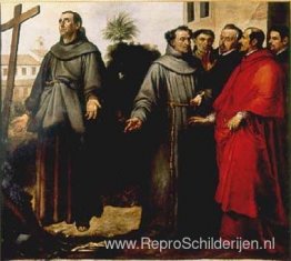 Sint Didacus van Alcalá in extase voor het kruis Sint Didacus van Alcalá in extase voor het kruis