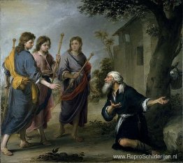 Abraham ontvangt de drie engelen Abraham ontvangt de drie engelen